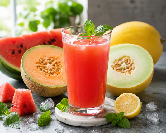 Homemade Watermelon Juice with Cold Press Juicer