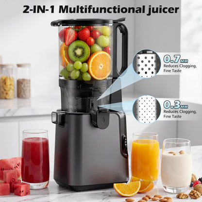 YPONE Slow Juicer for Fresh Juice & Nut Milk