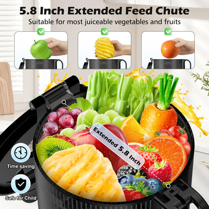YPONE Slow Juicer for Fresh Juice & Nut Milk